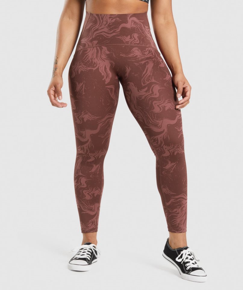 Legginsy Gymshark GS Power High Rise Damskie Brązowe | PL 780GYI